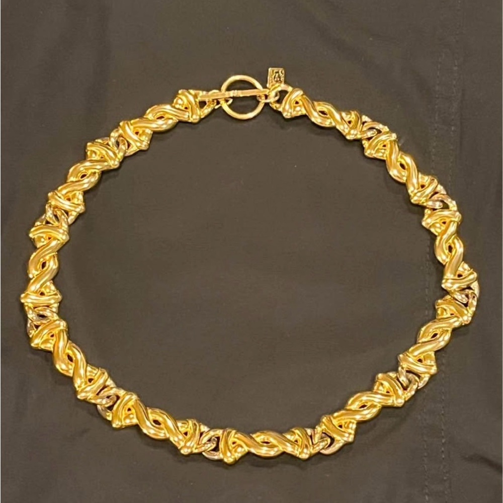 Vintage and Klein gold tone necklace 18”